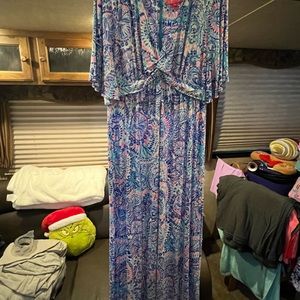 Lilly Pulitzer size 14 maxi dress excellent used condition